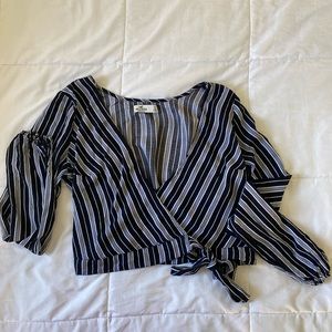 black and white blouse